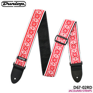 Dunlopギターストラップ D67-02RD FILLEMORE RED ダンロップ D6702RD