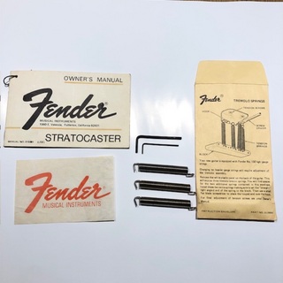 Fender 1970sトレモロアーム・スプリング&取り扱い説明書【中古】【Vintage】