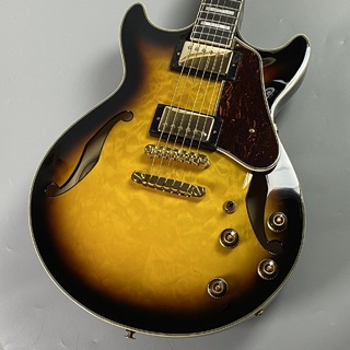 Ibanez AM93QM　Antique Yellow Sunburst セミアコ【現物写真】