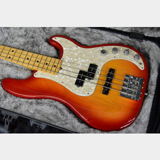 Fender American Ultra Precision Bass Maple Fingerboard Plasma Red Burst