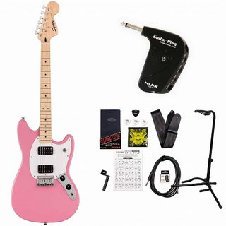Squier by FenderSonic Mustang HH Maple Fingerboard White Pickguard Flash Pink スクワイヤー GP-1アンプ付属エレキギタ