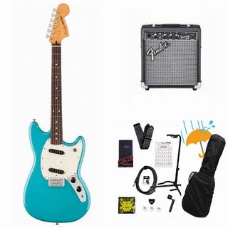 FenderPlayer II Mustang Rosewood FB Aquatone Blue エレキギター Fender 10Wアンプ付属エレキギター初心者セッ