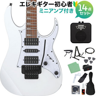 IbanezRG450DXB WH エレキギター初心者14点セット 【ミニアンプ付き】