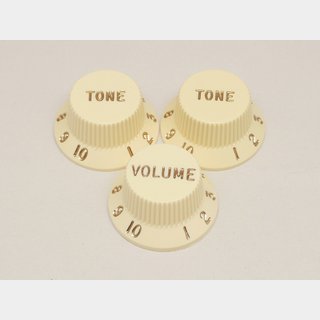 Fender Vol & Tone Knobs Aged White 099-1369-000【福岡パルコ店】