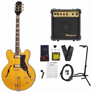 Epiphone Sheraton with Frequensator Natural エピフォン シェラトン PG-10アンプ付属エレキギター初心者セット【WE
