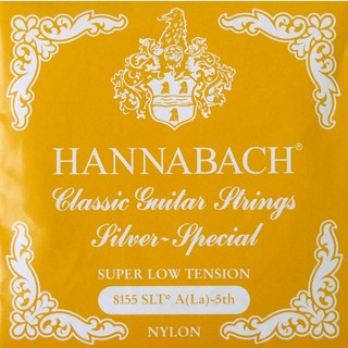 HANNABACHE8155 SLT-Yellow A 5弦 クラシックギターバラ弦 5弦×6本セット