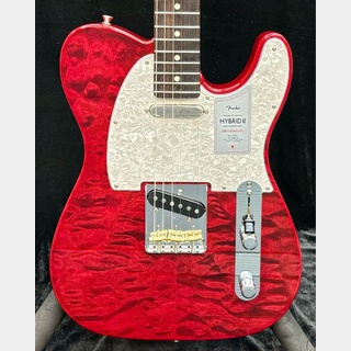 Fender2024 Collection Made in Japan Hybrid II Telecaster -Quilt  Red Beryl-【JD24001595】【3.18kg】