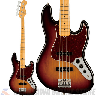 FenderAmerican Professional II Jazz Bass, Maple, 3-Color Sunburst 【小物プレゼント】(ご予約受付中)