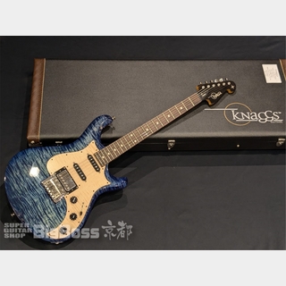 Knaggs Guitars Severn Trem HSS #1514 / Blue Green Burst