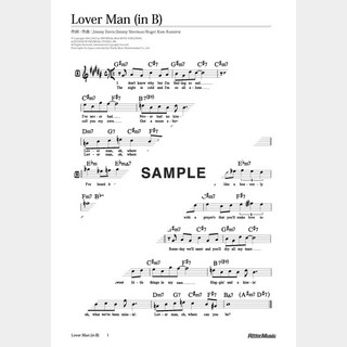 楽譜Lover Man（in B）
