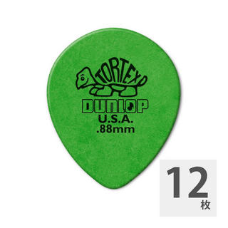 Jim Dunlop413R TORTEX TEAR DROP 0.88 ギターピック×12枚