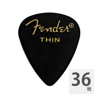 Fenderフェンダー 351 Shape Classic Picks Black Thin ピック×36枚