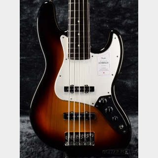 FenderMade In Japan Hybrid II Jazz Bass V -3-Color Sunburst / Rosewood-【ローン金利0%!!】