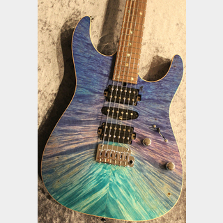 T's Guitars Custom Order DST-Pro24 5A Waterfall Burl Maple/Ash Aqua Breath 【現地選定材】【鬼杢トップ】