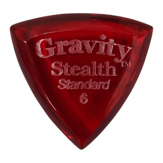 Gravity Guitar PicksStealth -Standard- GSSS6P 6.0mm Red ギターピック