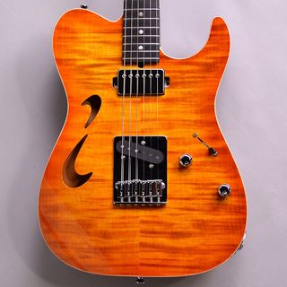 T's Guitars DTL-Hollow Flame AmberBurst S/N:032282