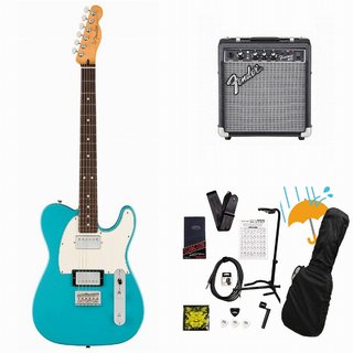 FenderPlayer II Telecaster HH Rosewood FB Aquatone Blue エレキギター Fender 10Wアンプ付属エレキギター初心