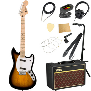 Squier by Fender Sonic Mustang MN 2TS エレキギター ムスタング VOXアンプ付き 入門11点 初心者セット
