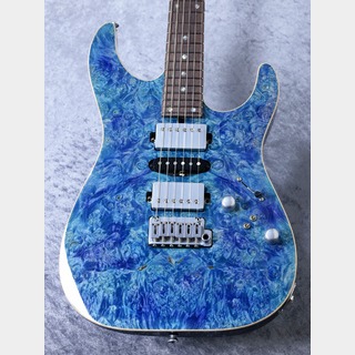 T's Guitars DST-Pro24 Exotic Flame Maple ~Aqua Blue~ 032982 [約3.51㎏]