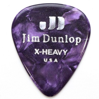 Jim Dunlop 483 Genuine Celluloid Purple Pearloid Extra Heavy ギターピック×12枚