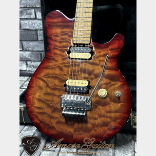 MUSIC MAN AXIS M # ROSTED AMBER QUILT 2023年製【Roasted Figured Maple Neck & Fretboard】w/HC 3.25kg