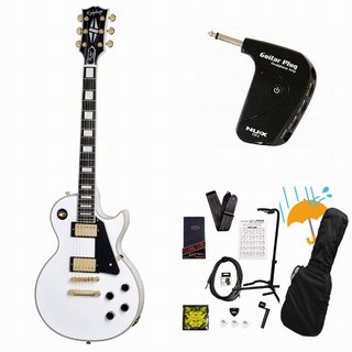 Epiphone Inspired by Gibson Custom Les Paul Custom Alpine White GP-1アンプ付属エレキギター初心者セットR【WEBS