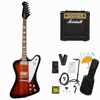 Epiphone Inspired by Gibson Firebird Vintage Sunburst (VS) エレキギター Marshall MG10アンプ付属エレキギター初