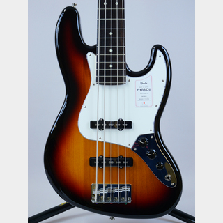 FenderMade in Japan Hybrid II Jazz Bass V  (3-Color Sunburst)