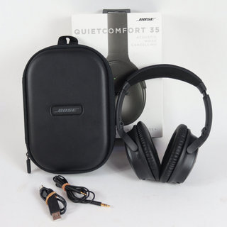 BOSE 【中古】 ヘッドホン BOSE QUIET COMFORT 35 Black ノイズキャンセリング クワイエットコンフォート