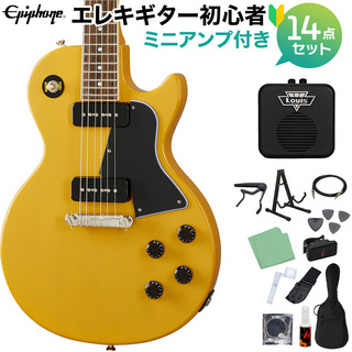 EpiphoneLes Paul Special TV Yellow エレキギター 初心者14点セット ミニアンプ付き レスポールスペシャル