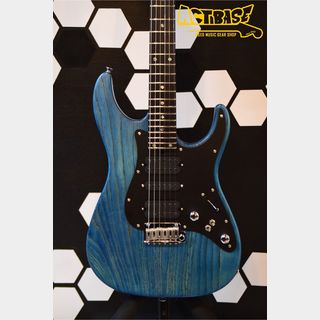 T's Guitars DST24 Solid Ash Trans Blue