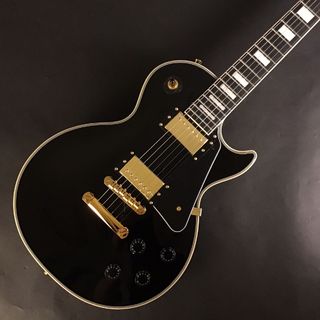 BUSKER'S BLC-500 BLK レスポールカスタム ステンレスフレット エレキギター ブラック ゴールドパーツ 黒BLC500