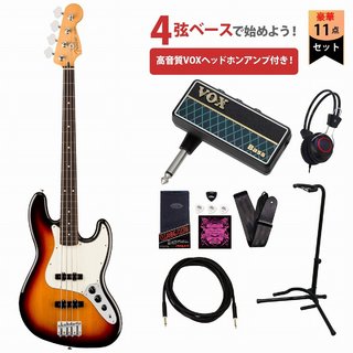 Fender Player II Jazz Bass Rosewood Fingerboard 3-Color Sunburst フェンダー VOXヘッドホンアンプ付属エレキベ