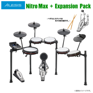 ALESIS Nitro Max Kit EX【お手入れセットプレゼント!! ローン分割手数料0%(12回迄)】