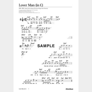 楽譜Lover Man（in C）