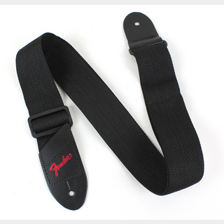 Fender フェンダー Economy Strap RED 2" Black Polyester Logo Straps ギターストラップ