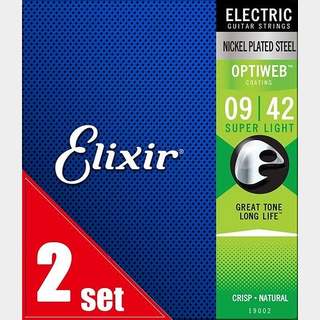 Elixir ＃19002 OPTIWEB Super Light 09-42 2set エレキギター弦【福岡パルコ店】