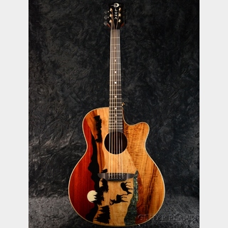 Luna Guitars Vista Deer Tropical Wood A/E 【エレアコ】