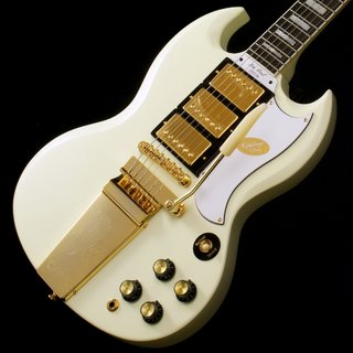 Epiphone Inspired by Gibson Custom 1963 Les Paul SG Custom with Maestro Vibrola Classic White 【福岡パルコ店