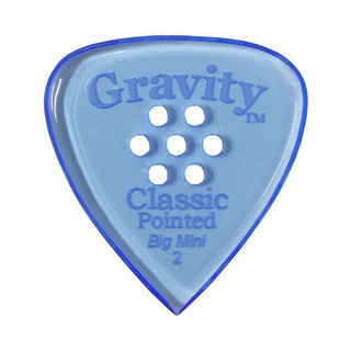 Gravity Guitar PicksClassic Pointed -Big Mini Multi-Hole- GCPB2PM 2.0mm Blue ギターピック