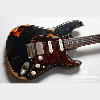 Xotic XSC-2 - Black over 3 Tone Burst / Heavy Aged / Alder