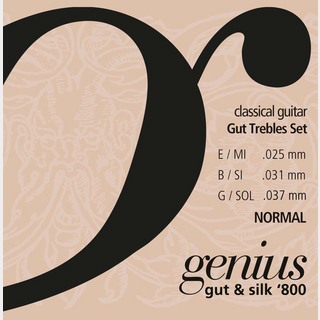 Galli StringsGR2537 Gut Trebles Set Normal Real Sheep Gut For Classic Guitar .025-.037【WEBSHOP】