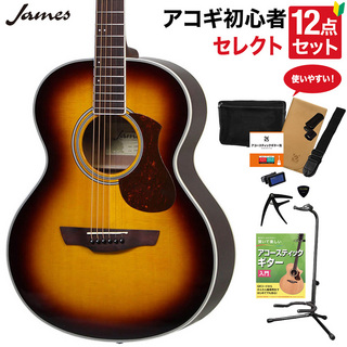 JamesJ-300A BBT アコースティックギター 教本付きセレクト12点セット 初心者セット