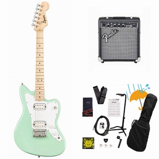 Squier by FenderMini Jazzmaster HH Maple FB Surf Green Fender 10Wアンプ付属エレキギター初心者セットR【WEBSHOP】