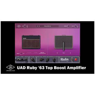 Universal Audio 1/1まで！UAD Ruby '63 Top Boost Amplifier プラグインソフト【代引不可】