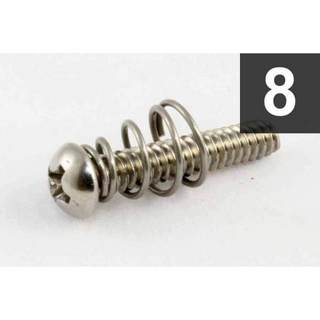 ALLPARTS Pack of 8 Steel Single Coil Pickup Screws【7541】