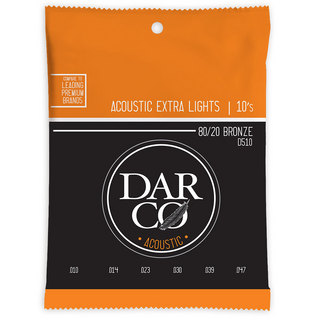 DARCO D510 Acoustic Bronze Extra Light アコースティックギター弦×10セット