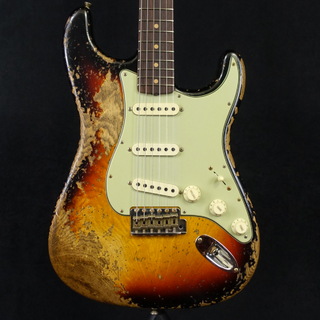 Fender Custom Shop 1963 Stratocaster Super Heavy Relic Super Faded Aged 3-Color Sunburst