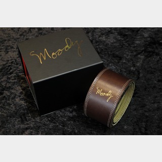moody Moody Straps Leather/Suede 2.5" Standard Dark Chocolate/Cream