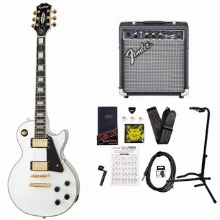 Epiphone Inspired by Gibson Les Paul Custom Alpine White レスポール カスタム FenderFrontman10Gアンプ付属エレ